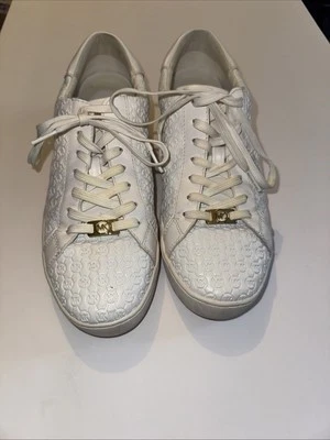 Michael Kors Logo Embossed Shoes White - Image 1 of 4