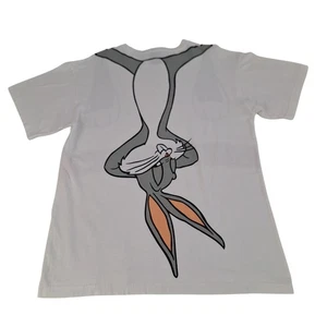 Warner Bros Studio Vtg 90s 1998 Bugs Bunny T Shirt Mens Large White Laid Back - Picture 1 of 14
