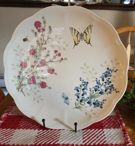 Lenox Porzellan Schmetterlingswiese Kräuter 10,75" überbackene Essteller 4er Set - Bild 1 von 19