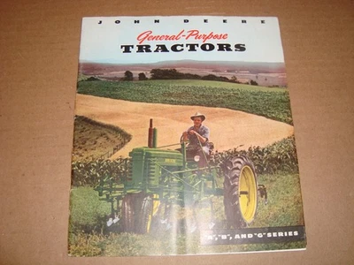 VINTAGE JOHN DEERE GENERAL PURPOSE TRACTORS BROCHURE A,B,G SERIES 1949 - Image 1 of 4