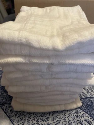 Lote De Colección De 14 Pañales Tipo Preplegado Tela Algodón-17” X 12” Nuevos Y Lavados -L@@K! Foto 1 de 4