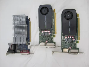 2x NVIDIA Quadro 600 1GB DDR3 PCI-E 2.0 X16 Video Card DVI Port Plus one bonus - Picture 1 of 4