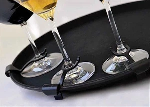 1 Vino Martini Servicio Clip Vajilla BAR RESTAURANTE Bandeja de cócteles Servidor - Imagen 1 de 4