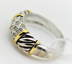 Beautyful Vintage Style New Two Tone Color  Fashion Ring Size 8  Us-seller 4568