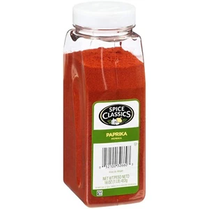 Spice Classics Paprika 16 oz - One 16 Ounce Container of Red Paprika Seasonin... - Picture 1 of 6