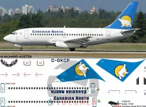 V1 Decals Boeing 737-200 Canadian North for 1/144 Airfix Model Airplane Kit - Picture 1 of 8
