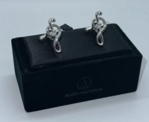 Vintage Audio-Technica Promotional MUSIC NOTE Cuff Links - AUSSIE STOCK - Picture 1 of 3