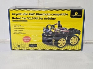 KEYESTUDIO Smart Car Robot,4WD Programmable DIY Starter Kit for Arduino - Picture 1 of 5