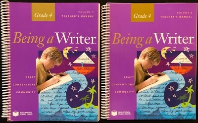 4th - BEING A WRITER - Teacher's Manual Vol 1 & 2  (2007, Developmental Studies) - Image 1 of 4