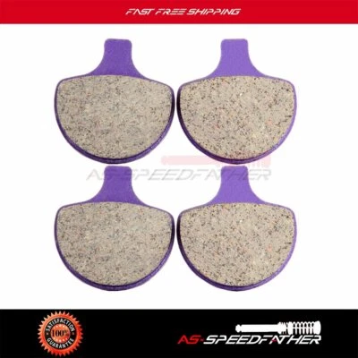 Carbon fiber Brake Pads For Harley Davidson Tour Glide Classic FLTC Front - Image 1 of 4