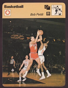 BOB PETTIT Atlanta Hawks NBA Basketball Player 1978 SPORTSCASTER CARD #19-14 - Picture 1 of 1