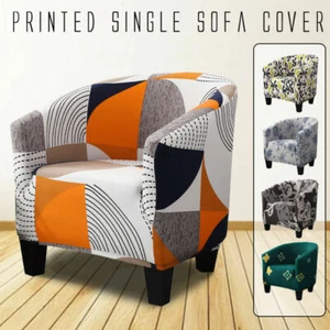 Elastic Stretch Tub Chair Cover Armchair Sofa Chair Cover Slipcover Jacquard - Picture 1 of 42
