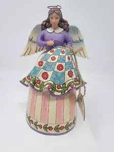 Jim Shore Heartwood Creek "Stitched With Love" Quilting Angel Figurine #4007245 - Picture 1 of 11