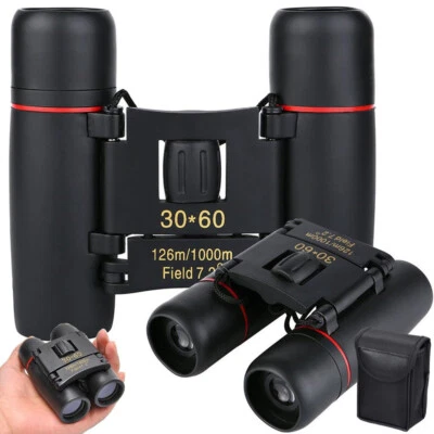 Mini 30 x 60 Zoom Outdoor Monocular Fernglas Multi Zoom SCHWARZ - Bild 1 von 3