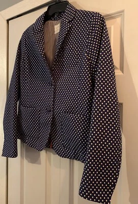 Blazer Gap The Academy Talla 4 Azul Marino y Blanco Lunares PERFECTO ESTADO Foto 1 de 4