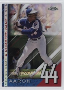 2020 Topps Chrome Update Target A Numbers Game Hank Aaron #NGC-25 HOF