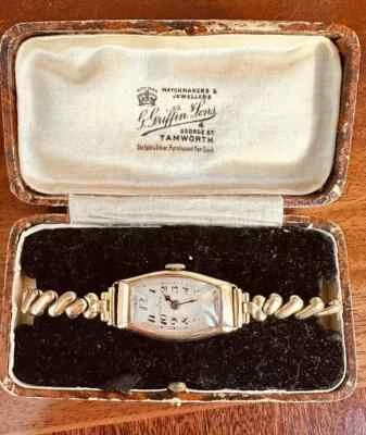 Reloj Rolex, Oro 9k Tonneau Cocktail de 1935 Caja Original, Funciona Bien. Foto 1 de 4