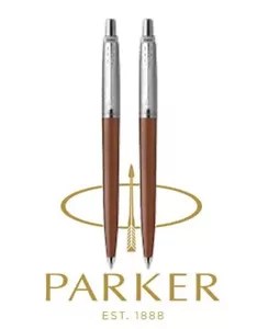 Brown Original Parker Jotter Ballpoint Pen Black Medium Pack of 2 (Without Box) - Picture 1 of 4