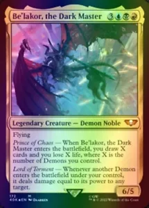 1X LÁMINA BE'LAKOR, THE DARK MASTER - Warhammer 40k - Magic the Gathering - Magic the Gathering - Imagen 1 de 1