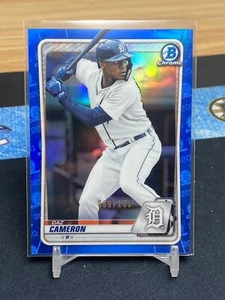 2020 Bowman Chrome Daz Cameron True Blue Refractor /150 - Bild 1 von 2
