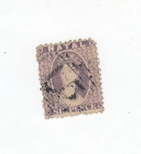 NATAL (MK2654) # 16 F-USADO 6p 1864 REINA VICTORIA / GATO VIOLETA VALOR $38 - Imagen 1 de 1