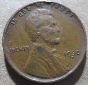 1930-D WHEAT CENT, EXTREMELY FINE CONDITION, BROWN COLOR, CIRCULATED - Picture 1 of 2