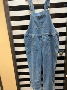 Women NWT "AVA & VIV " denim overalls Size 26 W. Reg. $45.00 - Picture 1 of 2