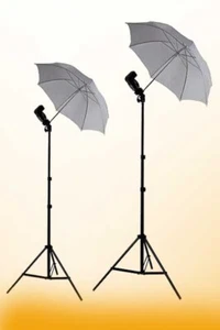 2 Off Camera Photo Studio Lighting Flash Mount Umbrella - Picture 1 of 2