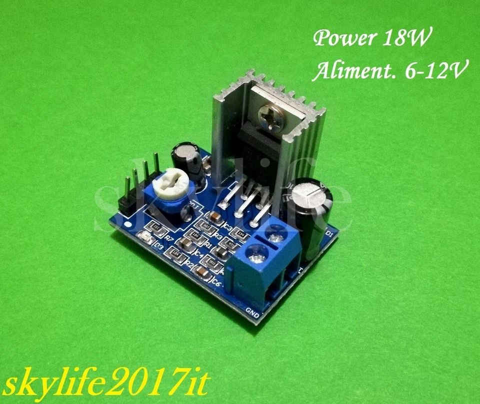 Modulo AMPLIFICATORE TDA2030 AUDIO Mono 18W Arduino 6V - 12V TDA2030A - Immagine 1 di 1