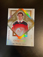 2017-18 Upper Deck Exquisite Nico Hischier Rookie Gold Spectrum /13 RARE