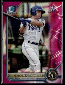 2022 Bowman Chrome Prospects 1st Pink Refractor /199 Peyton Wilson KC Royals