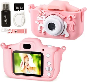 32GB Kinder Kamera FULL HD 1080p Foto Video Aufnahme Mädchen Girl Geschenk X60 - Picture 1 of 6