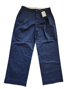 Free Assembly Women's Wide Leg Chino Pants Blue Size 14 New NWT - Picture 1 of 7