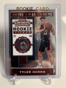 2019-20 Panini Contenders - Premium Edition Rookie Ticket #142 Tyler Herro RC 
