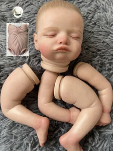 20in Handgemalt reborn Bausatz mit Stoffkörper Schnuller schlafendes Baby - Bild 1 von 4