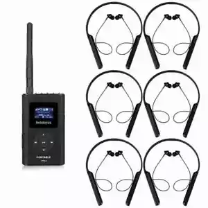 Retekess Tour Guide System Mic Transmitter 6 Receivers In-Ear Earphone Training - Picture 1 of 15