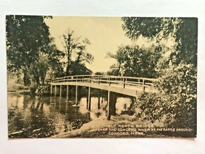 Old North Bridge Over The Concord River At The Battleground Concord MA Collotype - Picture 1 of 3