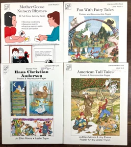 Evan-Moor Mini-Unit Lot Nursery Rhymes Fairy Tale Vintage Classroom Posters 1987 - Picture 1 of 12