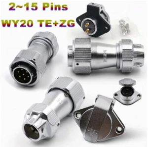 WY20 Aviation Plugs Sockets TE+ZG Waterproof Cable Connector 2 3 4 5 6 7~15 Pins - Picture 1 of 45