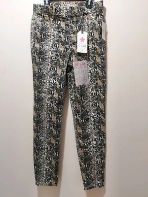 Pantalones de tiro alto Vanilla Star talla mediana sin mangas serpiente elásticos suaves Foto 1 de 4