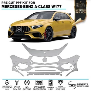 Kit de protección de piedra para parachoques delantero película de protección de pintura PPF para Mercedes A45S W177 - Imagen 1 de 4