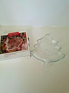 Celebrations Crystal Clear Christmas Tree Bell Plate 7 1/2 Inches #312271 - Picture 1 of 3