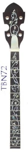4 String 17 frets Tenor Banjo Neck Maple MOP & Abalone Inlaid TBN72 - Picture 1 of 7