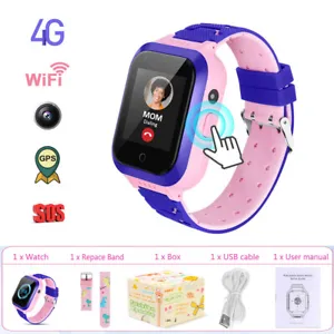 4G Kinder Smartwatch Kinder Telefon Armbanduhr Kamera SOS GPS Locator Tracker DE