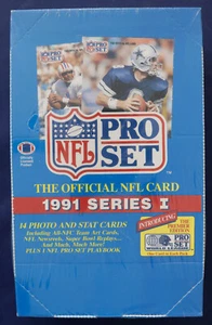 1991 Pro Set Football Series 1 Factory Sealed Box Unopened - Picture 1 of 2