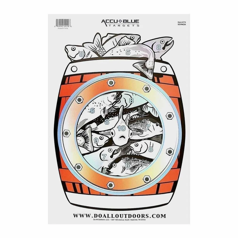 Alvos de papel Fish In A Barrel 12x18 com sistema de pontuação pacote com 10 - Imagem 1 de 1
