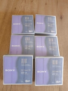 SONY X6 DL3TK85 - 1/2 DLT III 2000 (10/20 GB) Data Tape Cartrige Band Tape,New - Photo 1/4