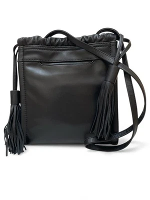 Bolso Bandolera HOBO Flecos Borlas Cuero Negro Darling $258.00 Nuevo con Etiquetas Foto 1 de 4