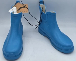 Norty Women Low Ankle Rain Boots Rubber Snow Rainboot Garden Shoe Bootie Sz 7 - Picture 1 of 16