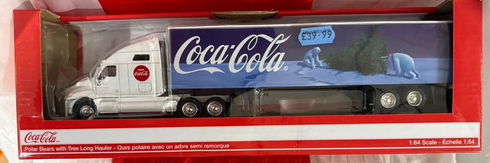 Coca Cola Polar Bears with Tree Long Hauler 1:64 Scale - Image 1 of 3